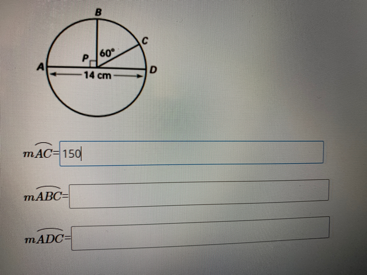 Answered B 60 P 14 Cm Mac 150 Mabc Madc Bartleby