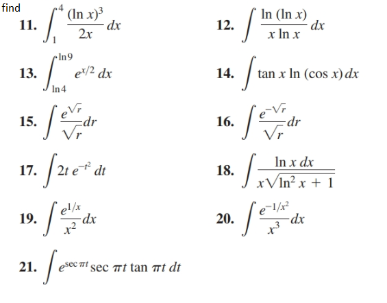 Answered Find In X Dx 2x In In X Dx X In X Bartleby