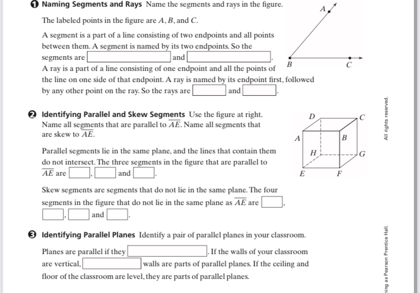 Answered O Naming Segments And Rays Name The Bartleby