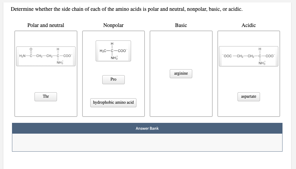 Answered Determine Whether The Side Chain Of Bartleby