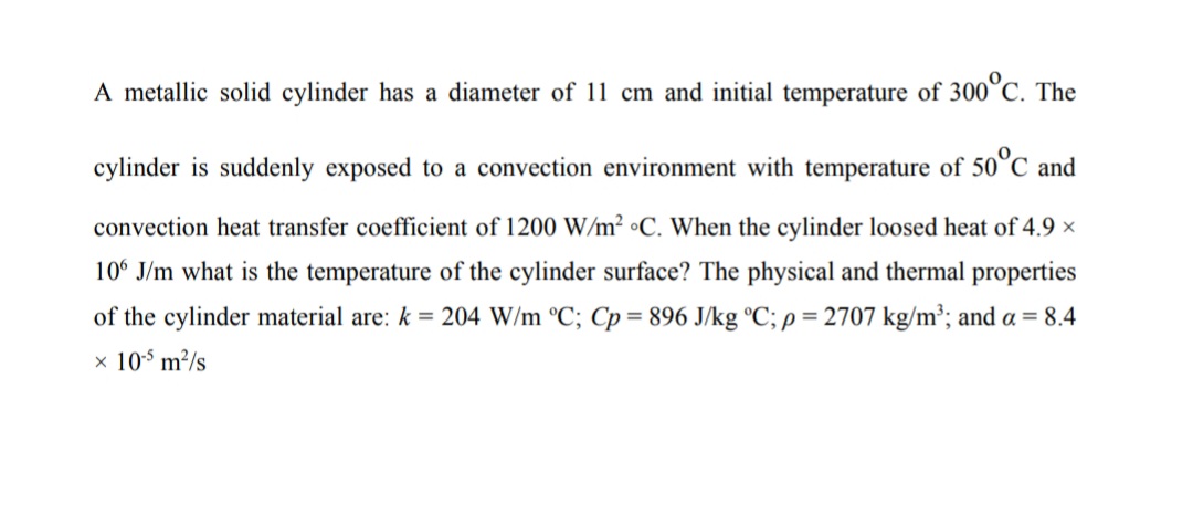 Answered A Metallic Solid Cylinder Has A Bartleby