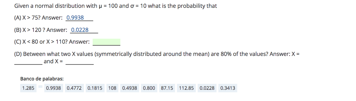 Answered Given A Normal Distribution With µ Bartleby