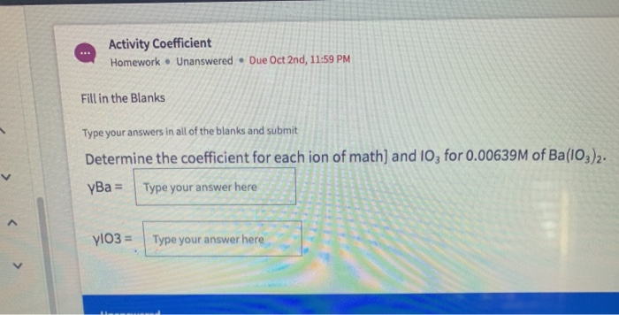 Answered Determine The Coefficient For Each Ion Bartleby