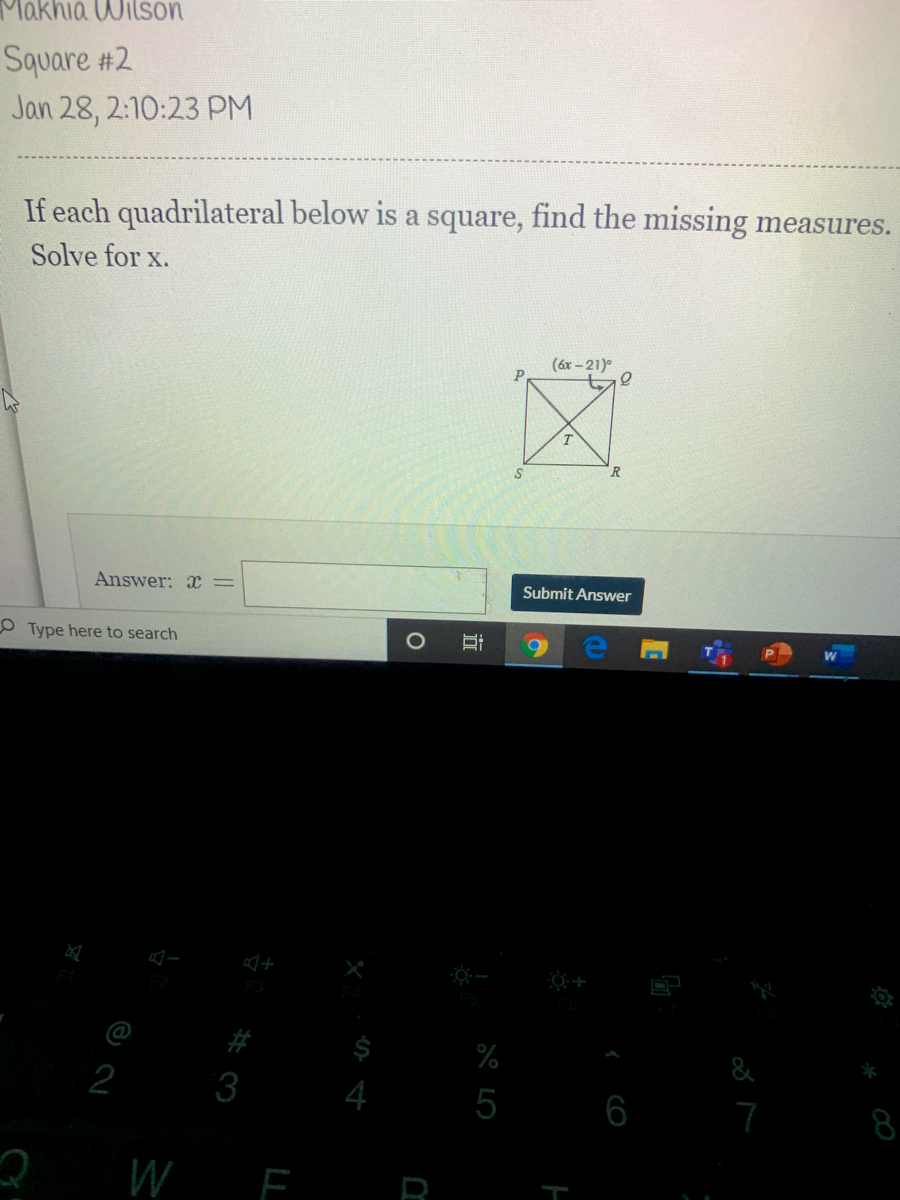 wallpapers If Each Quadrilateral Below Is A Square Find The Missing Measures answered if each quadrilateral below