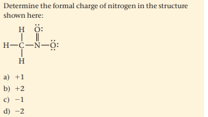 Answered Determine The Formal Charge Of Nitrogen Bartleby