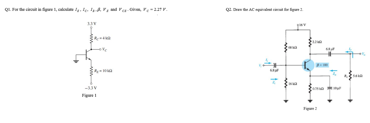 Answered Q1 For The Circuit In Figure 1 Bartleby