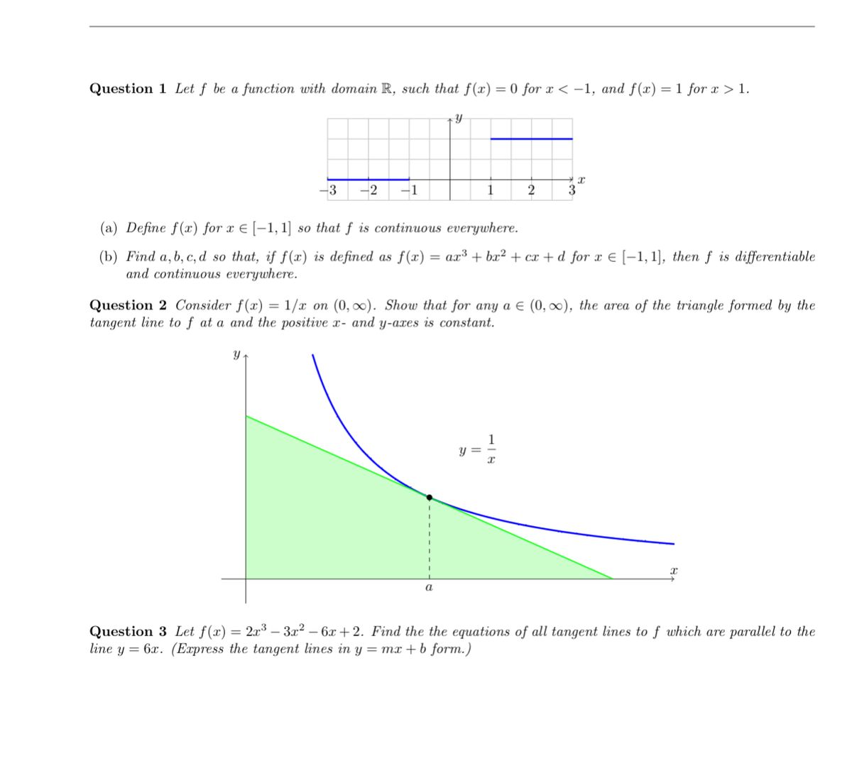 Answered Question 1 Let F Be A Function With Bartleby