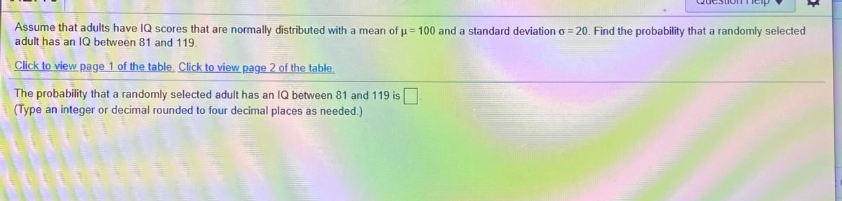 Answered Assume That Adults Have Iq Scores That Bartleby