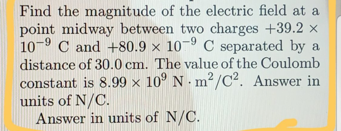 Answered Find The Magnitude Of The Electric Bartleby