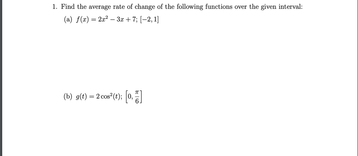 Answered A F X 2x 3x 7 2 1 B Bartleby