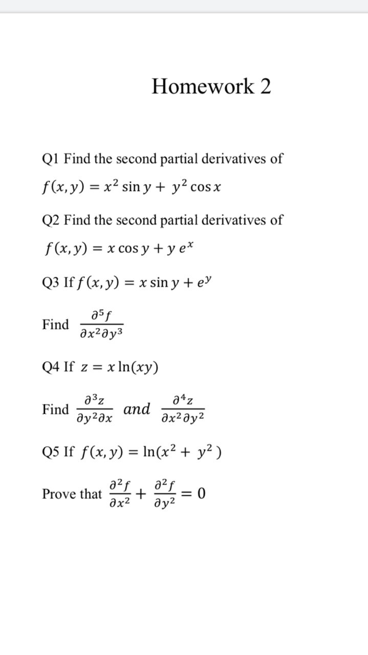 answered-homework-2-q1-find-the-second-partial-bartleby