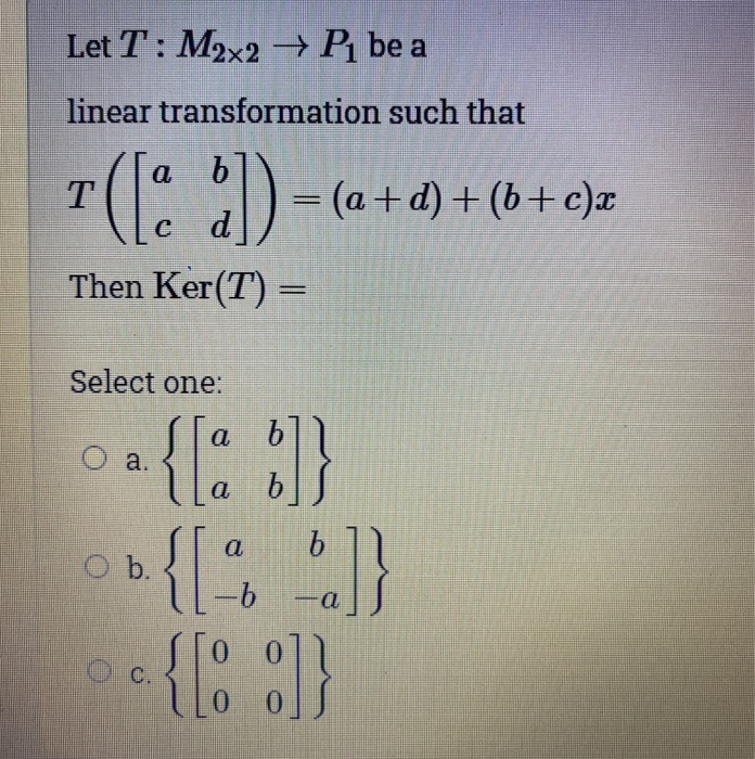 Answered Let T M2x2 P Be A Linear Bartleby