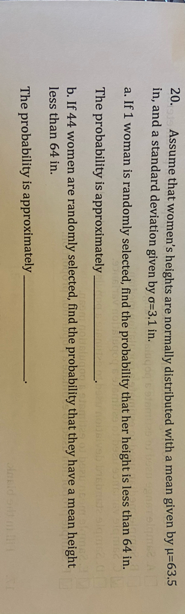 Answered Assume That Women S Heights Are Bartleby