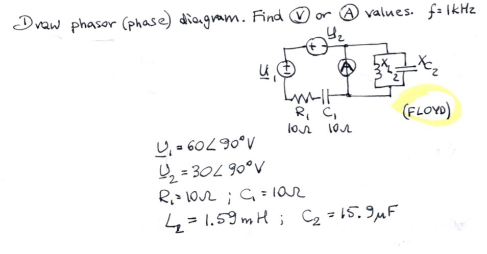 Answered Draw Phasor Phase Diagram Find O Or Bartleby