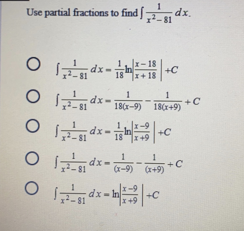 answered-dx-use-partial-fractions-to-find-2-81-bartleby