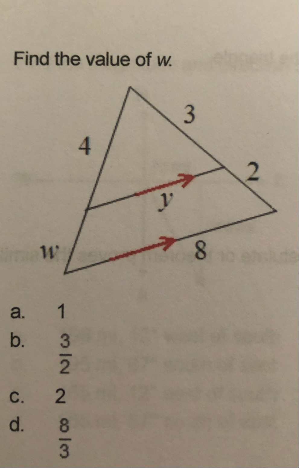 Answered Find The Value Of W 4 2 A 1 B 3 2n Bartleby