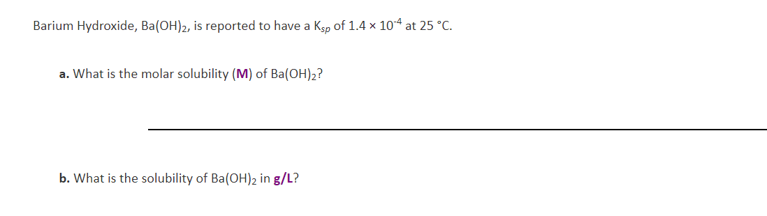 Answered Barium Hydroxide Ba Oh 2 Is Reported Bartleby