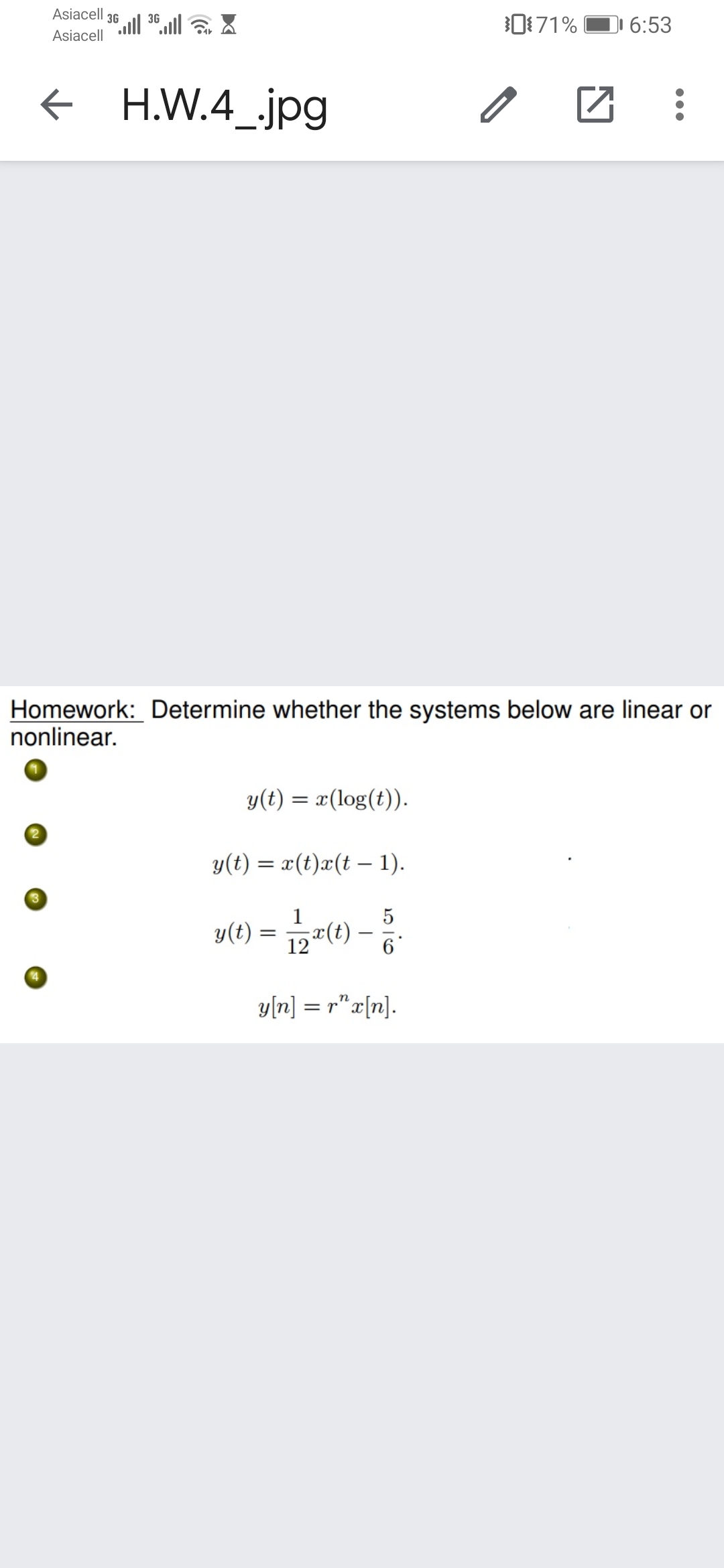 Answered Homework Determine Whether The Systems Bartleby