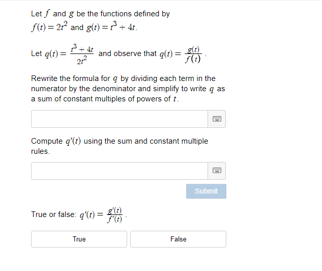 Answered Let F And G Be The Functions Defined By Bartleby