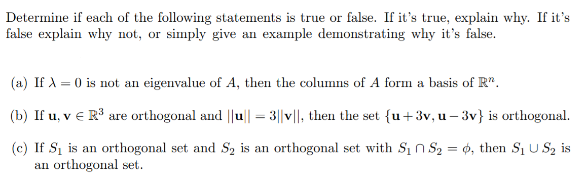 Answered Determine If Each Of The Following Bartleby