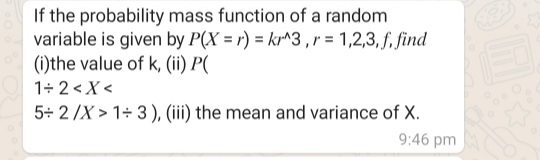 Answered If The Probability Mass Function Of A Bartleby