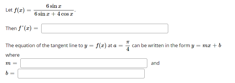 Answered 6 Sin Ae Let F X 3d 6 Sin X 4 Cos Ae Bartleby