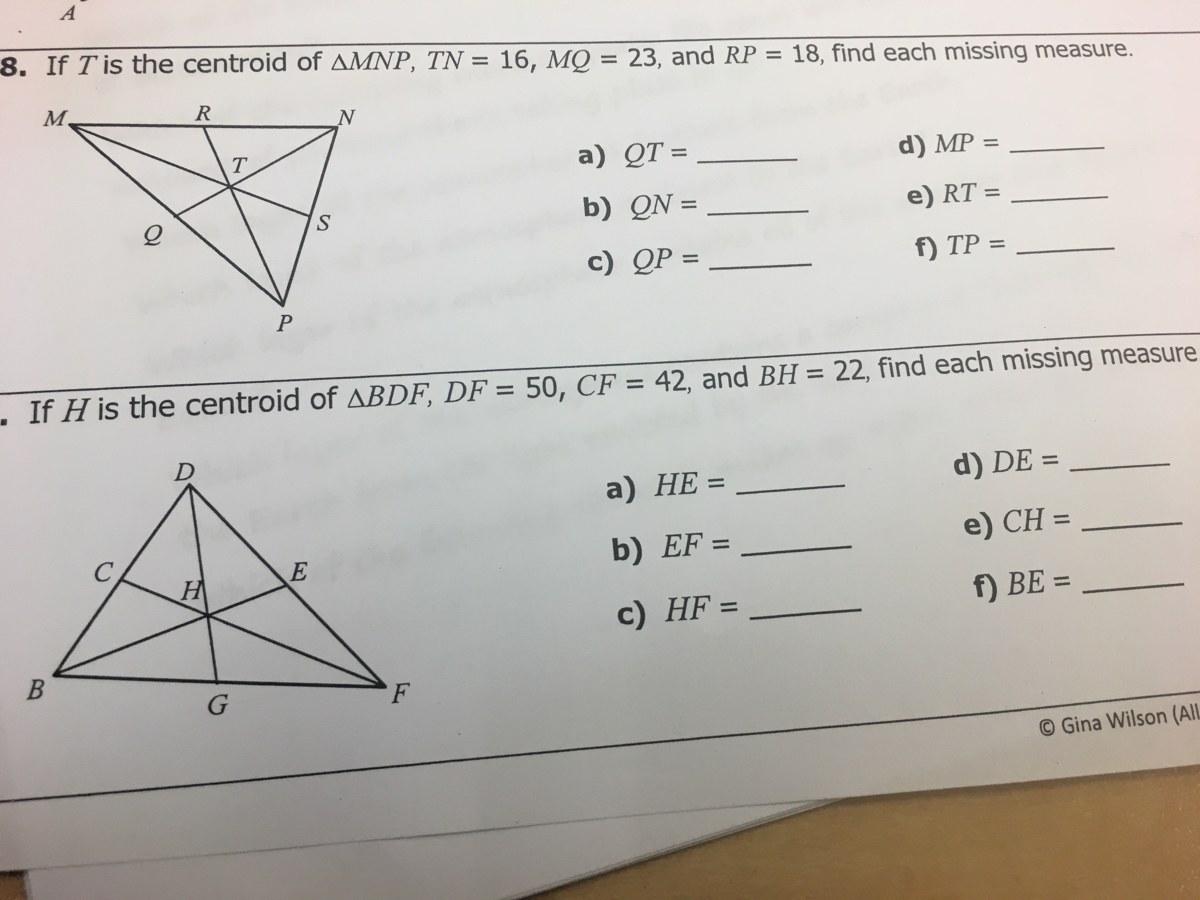 Answered B If T Is The Centroid Of Amnp Tn Bartleby