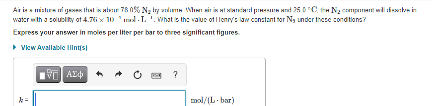 Answered Air Is A Mixture Of Gases That Is About… Bartleby