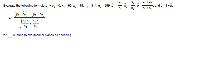 Answered X1 Evaluate The Following Formula P Bartleby