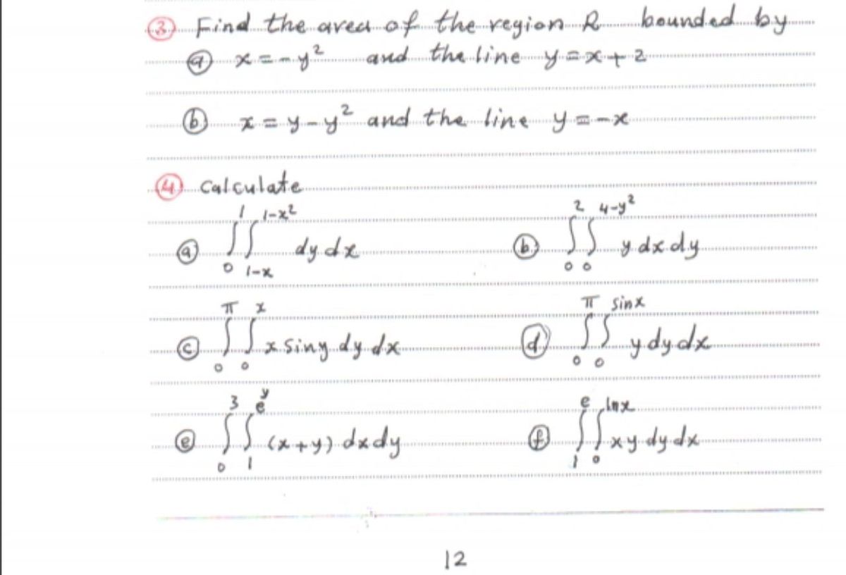 Answered O Calculate 2 4 Y2 Dy Dx O Bartleby