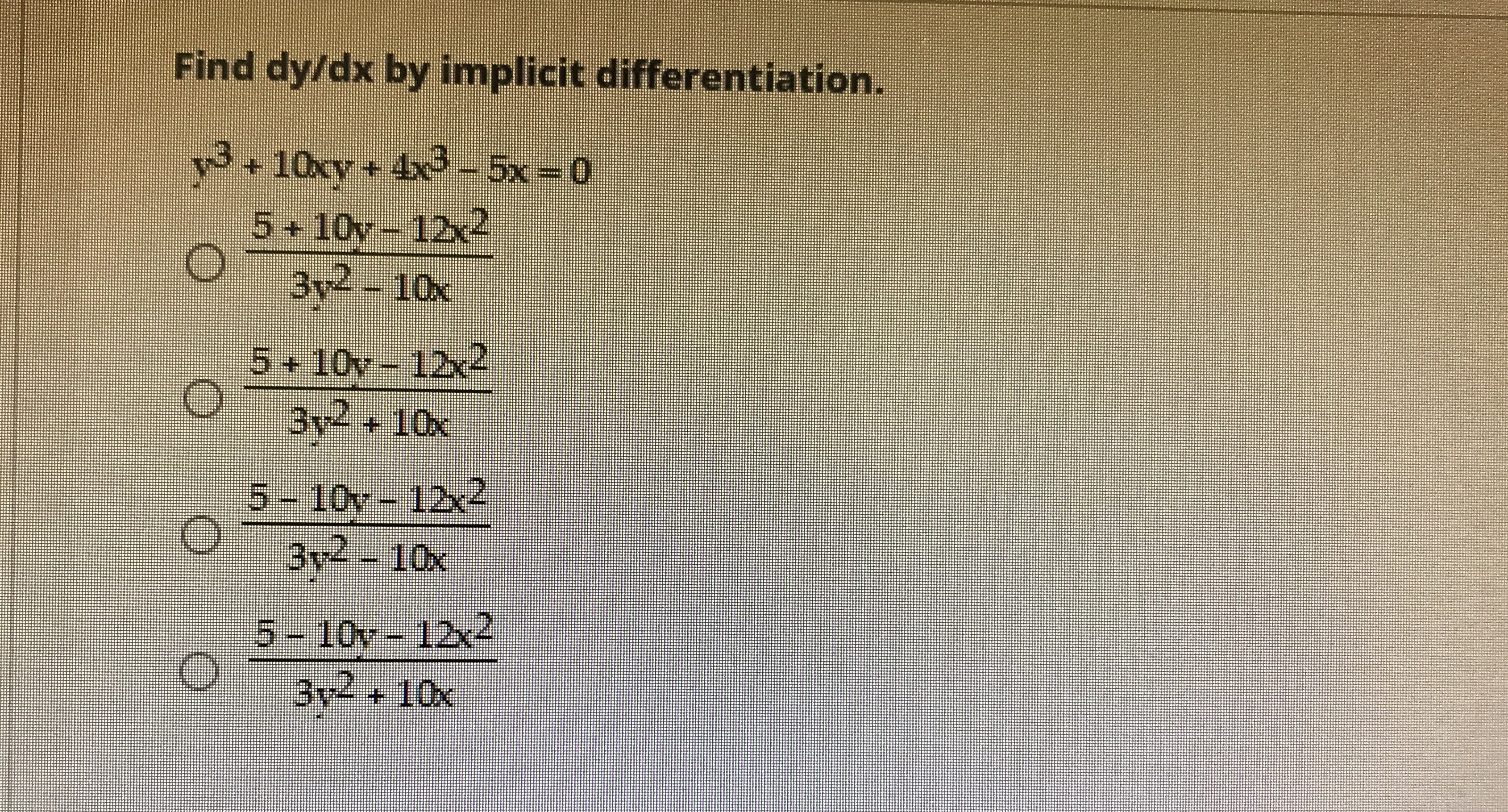 answered-find-dy-dx-by-implicit-differentiation-bartleby