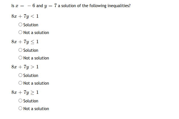 Answered Is Ae 6 And Y 7 A Solution Of The Bartleby