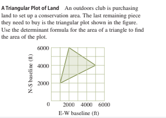 Answered A Triangular Plot Of Land An Outdoors Bartleby