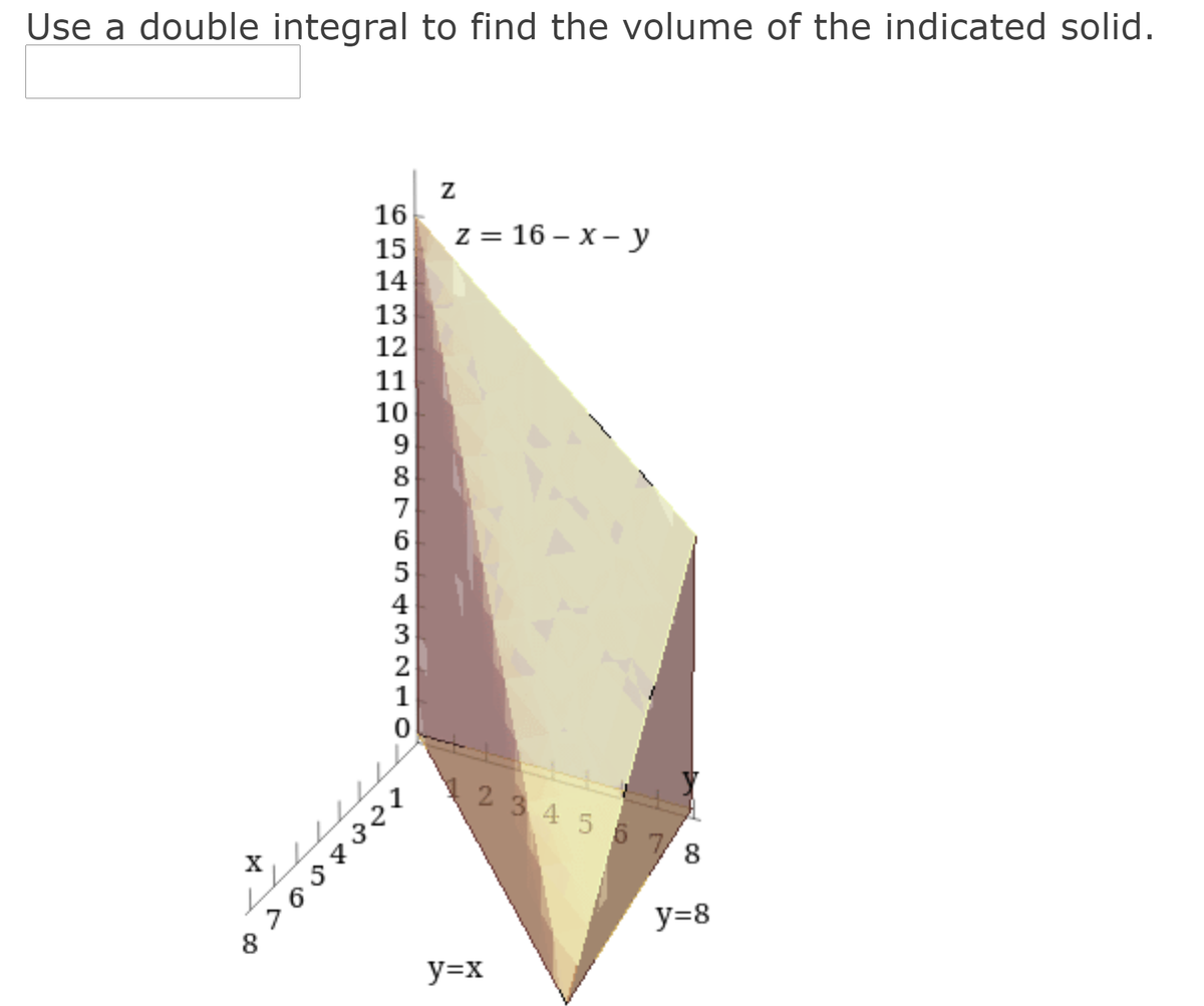 Answered Use A Double Integral To Find The Bartleby