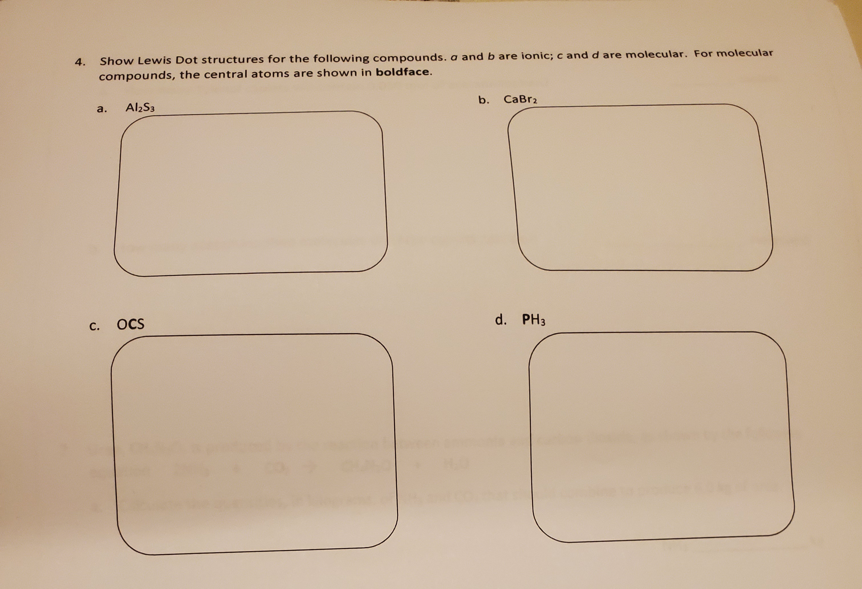 Answered: Show Lewis Dot structures for the… | bartleby
