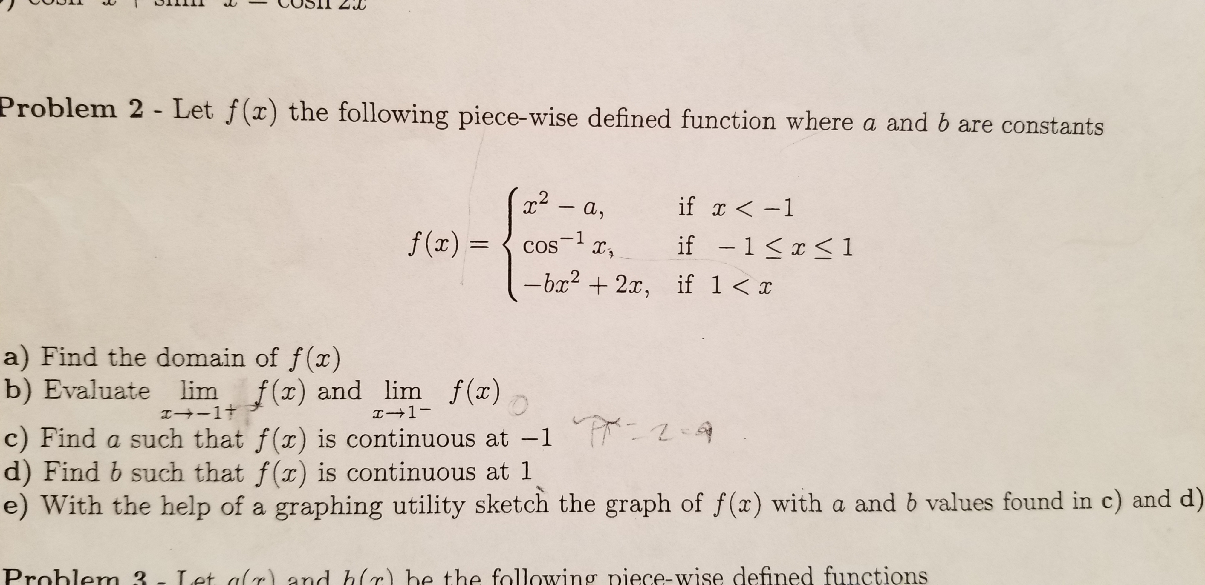 Answered Problem 2 Let F X The Following Bartleby