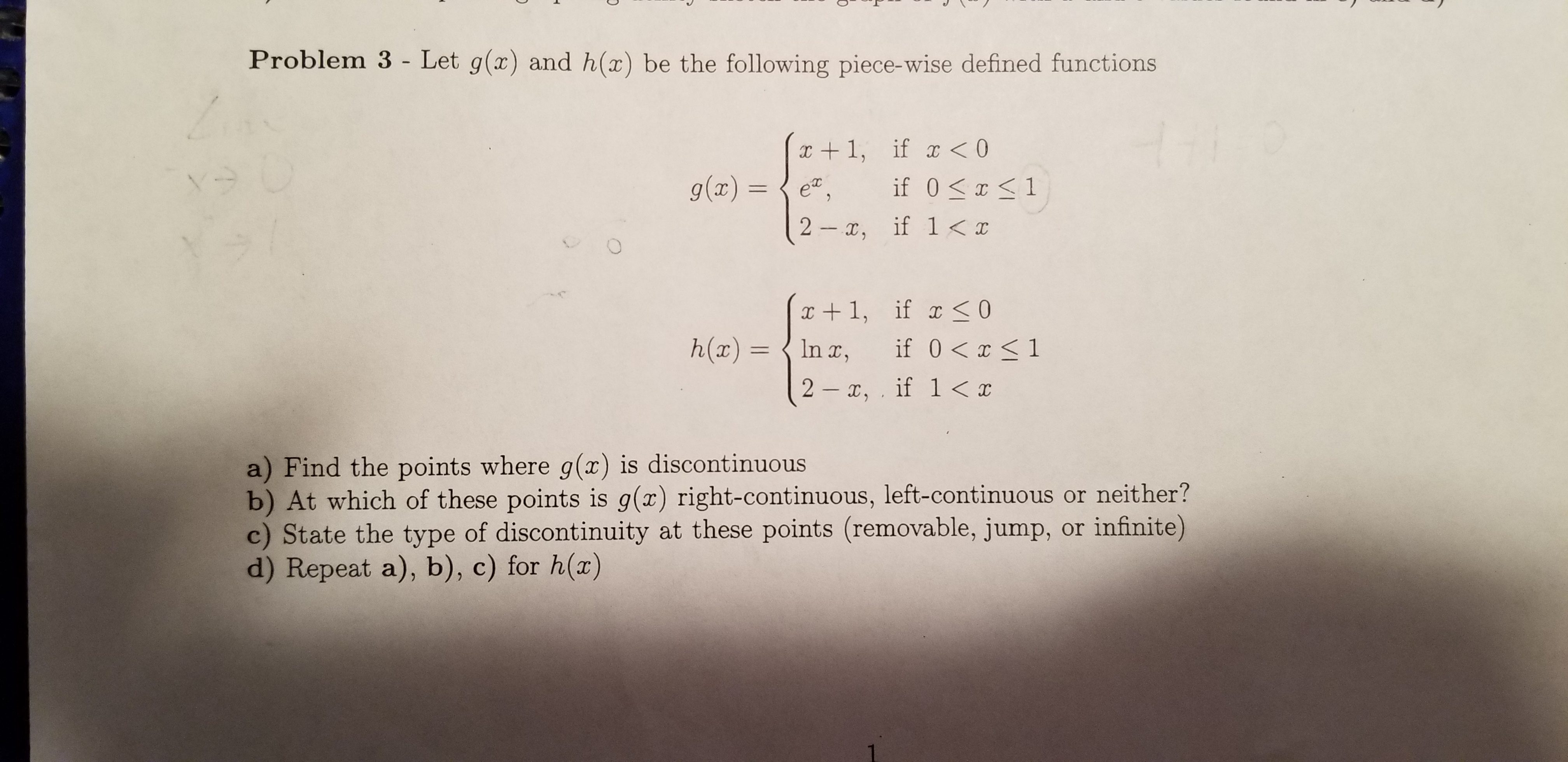 Answered Problem 3 Let G X And H X Be The Bartleby