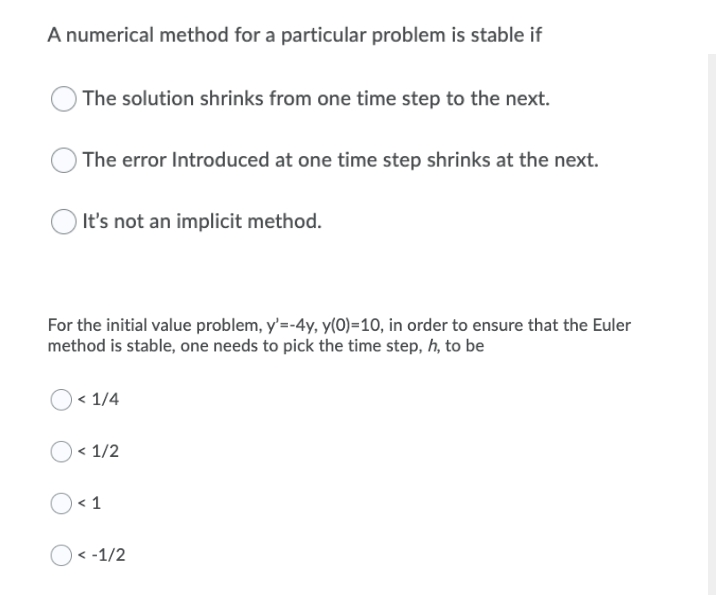 Answered A Numerical Method For A Particular Bartleby