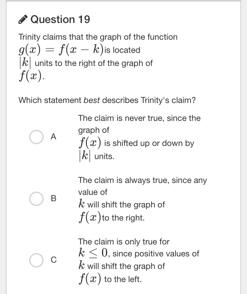 Answered Trinity Claims That The Graph Of The Bartleby