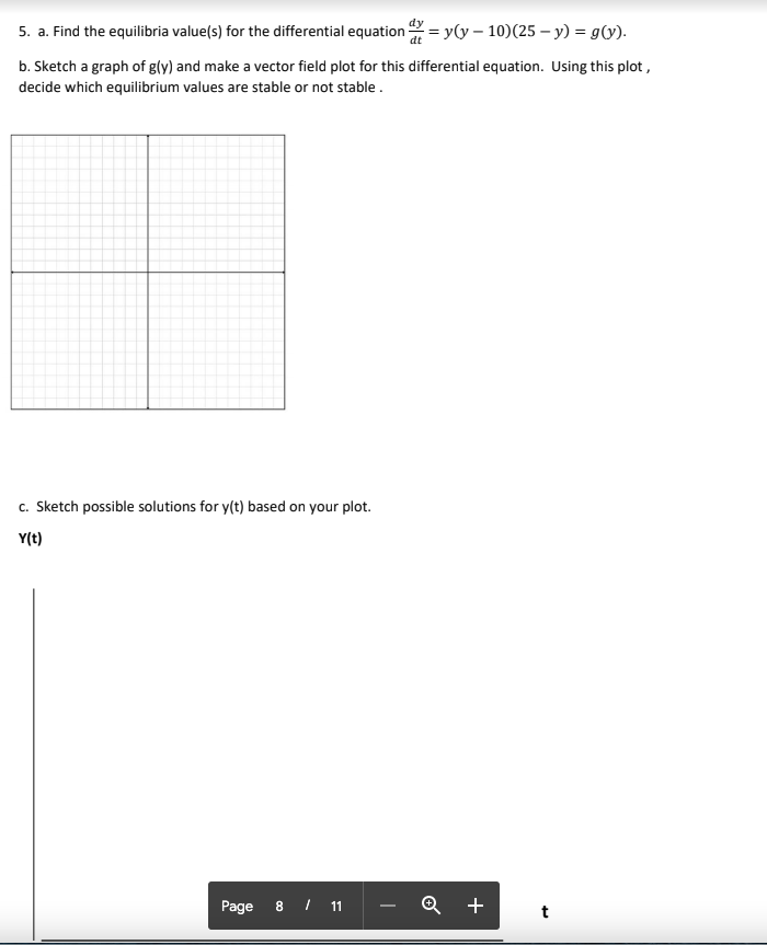 Answered 5 A Find The Equilibria Value S For Bartleby