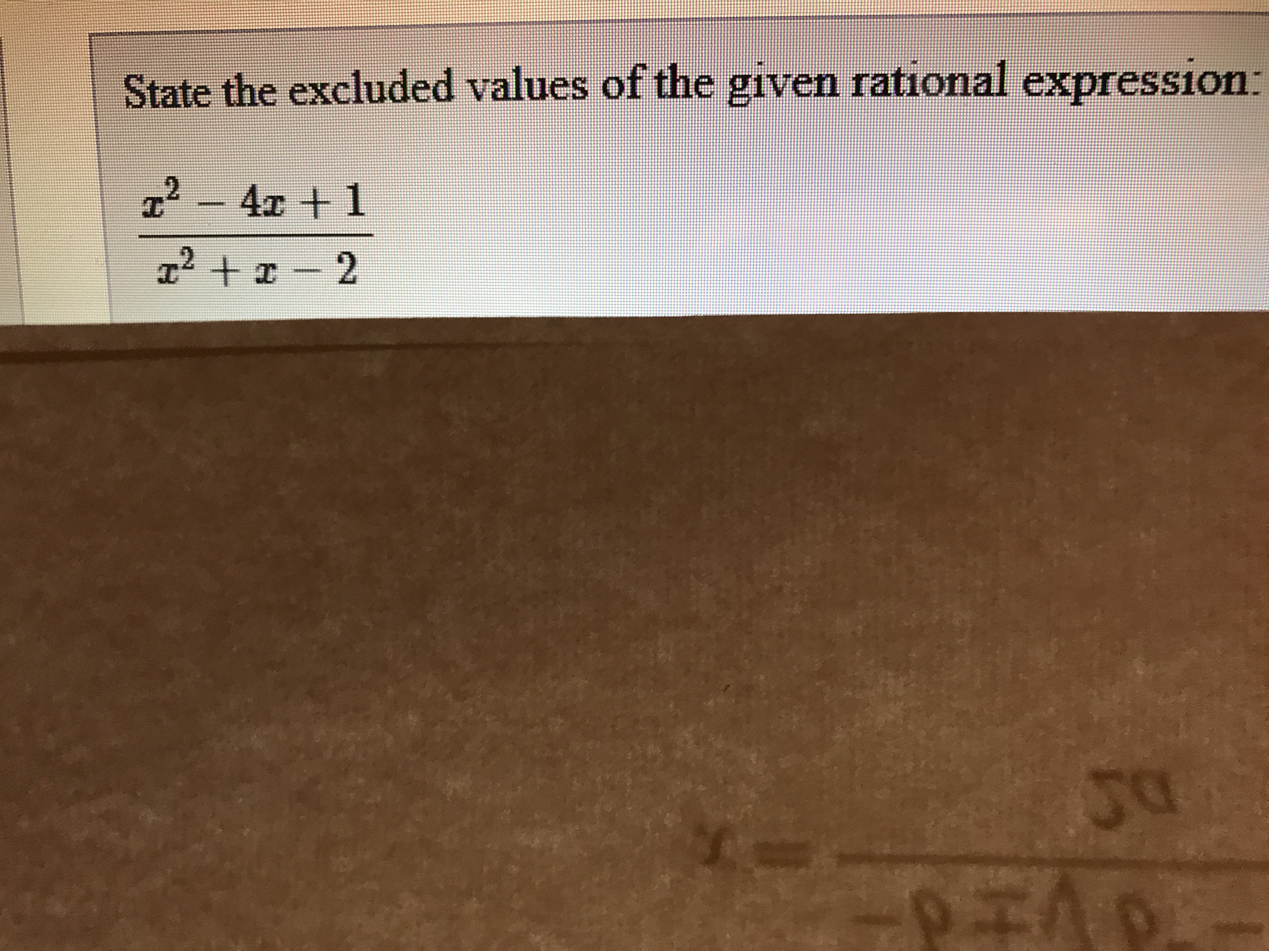 answered-state-the-excluded-values-of-the-given-bartleby