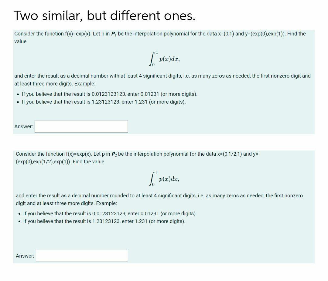 Answered Consider The Function F X Exp X Let Bartleby