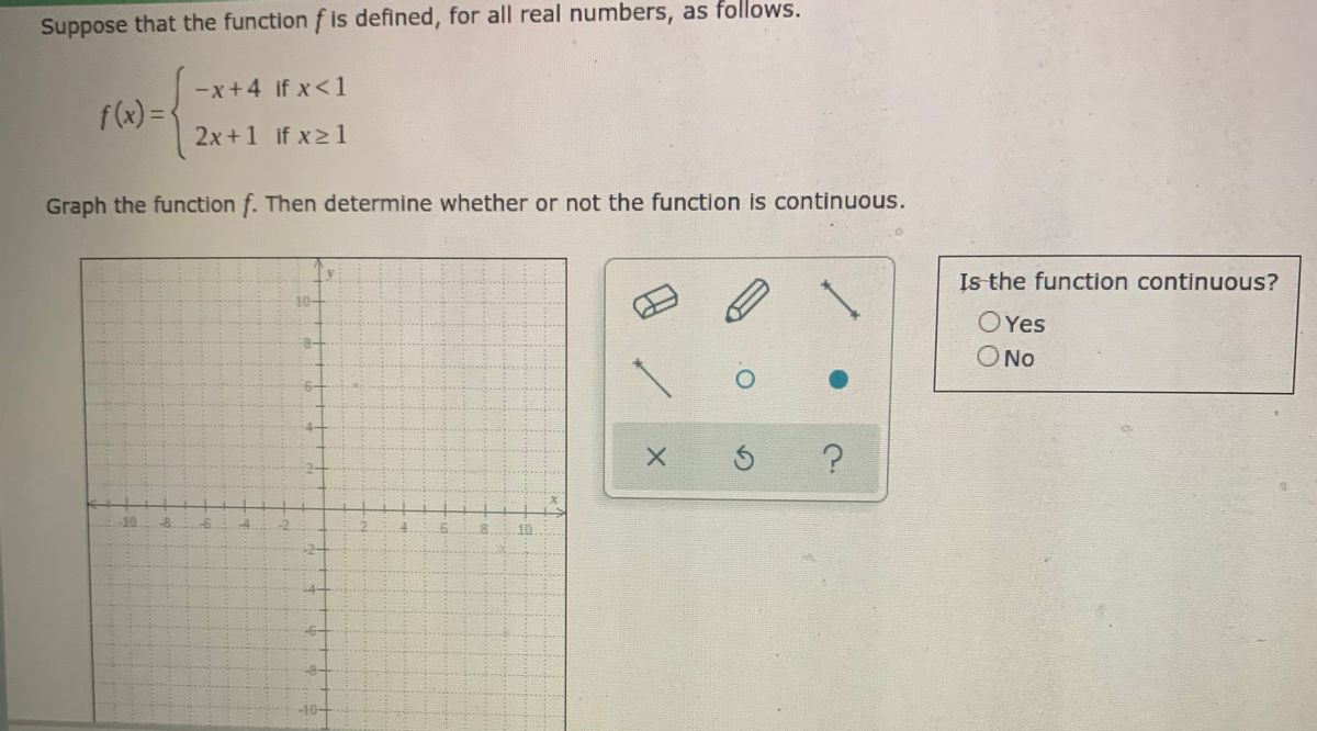 Answered Suppose X 4 If X 1 F X 2x 1 If X21 Bartleby