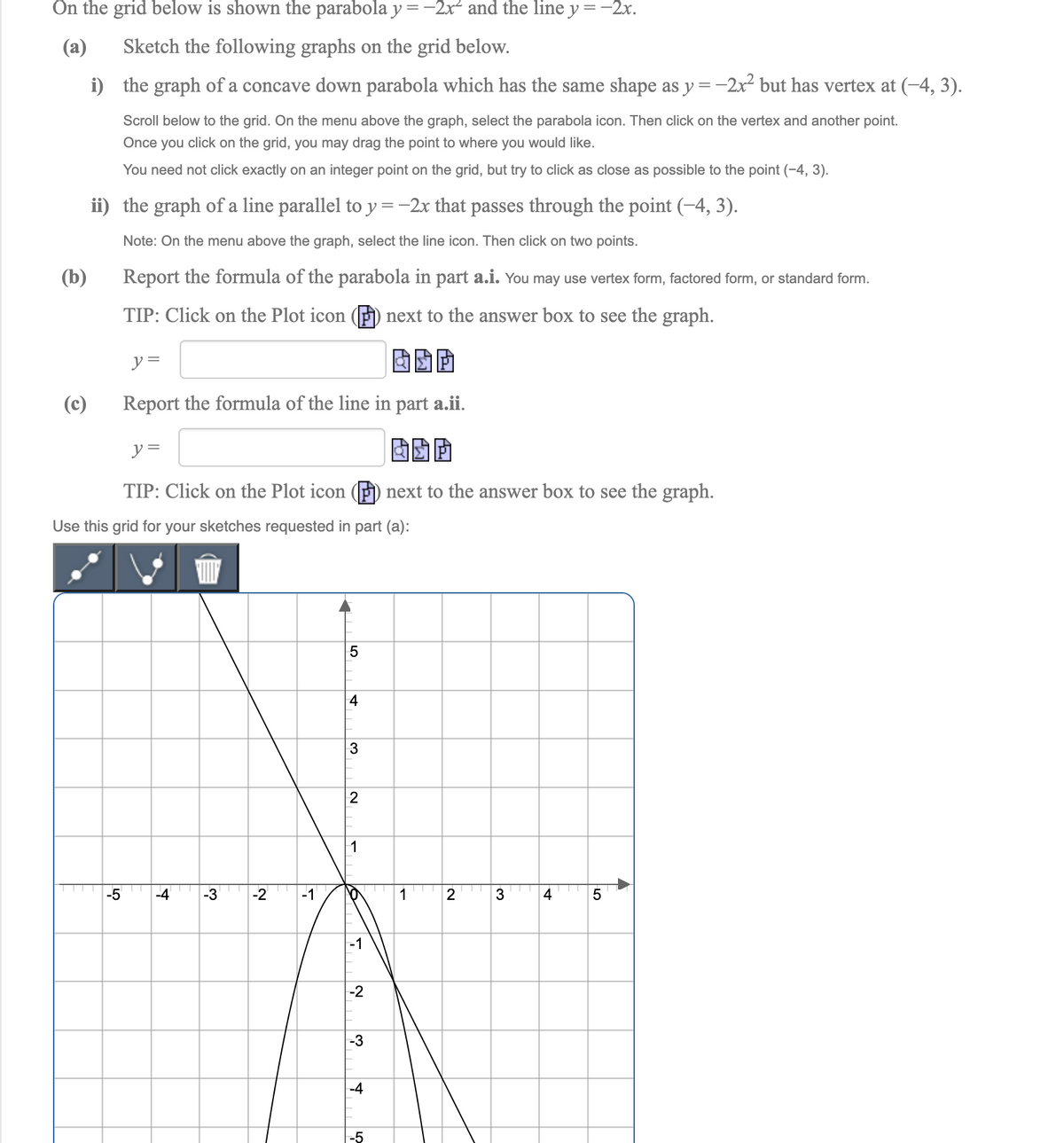 Answered On The Grid Below Is Shown The Parabola Bartleby