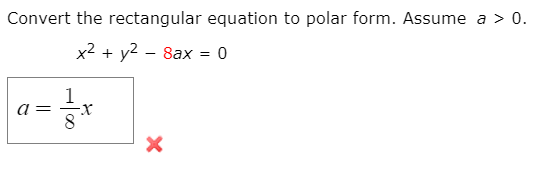 Answered Convert The Rectangular Equation To Bartleby