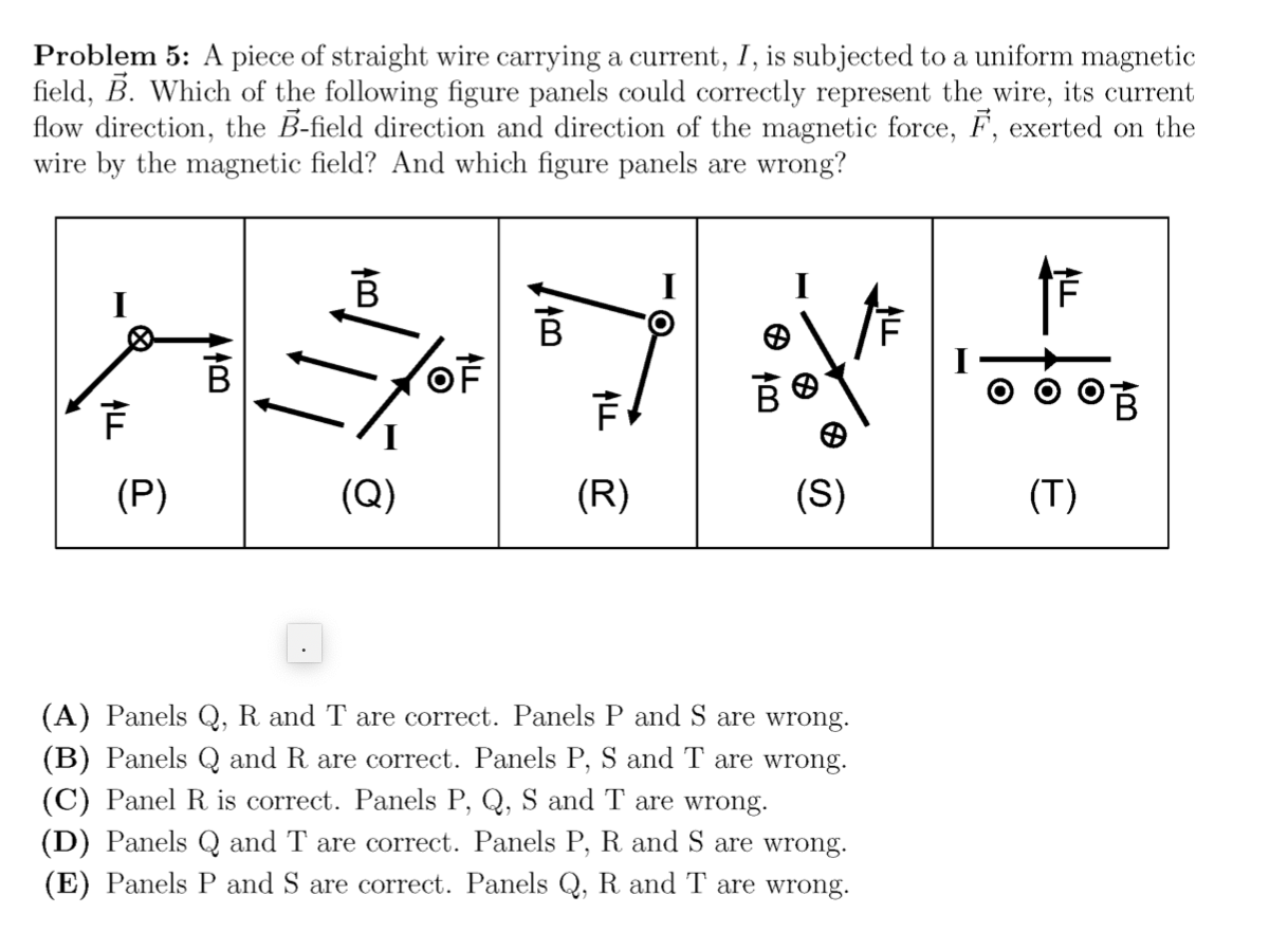 Answered Problem 5 A Piece Of Straight Wire Bartleby