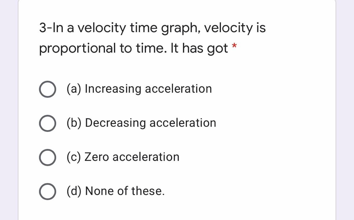 Answered 3 In A Velocity Time Graph Velocity Is Bartleby