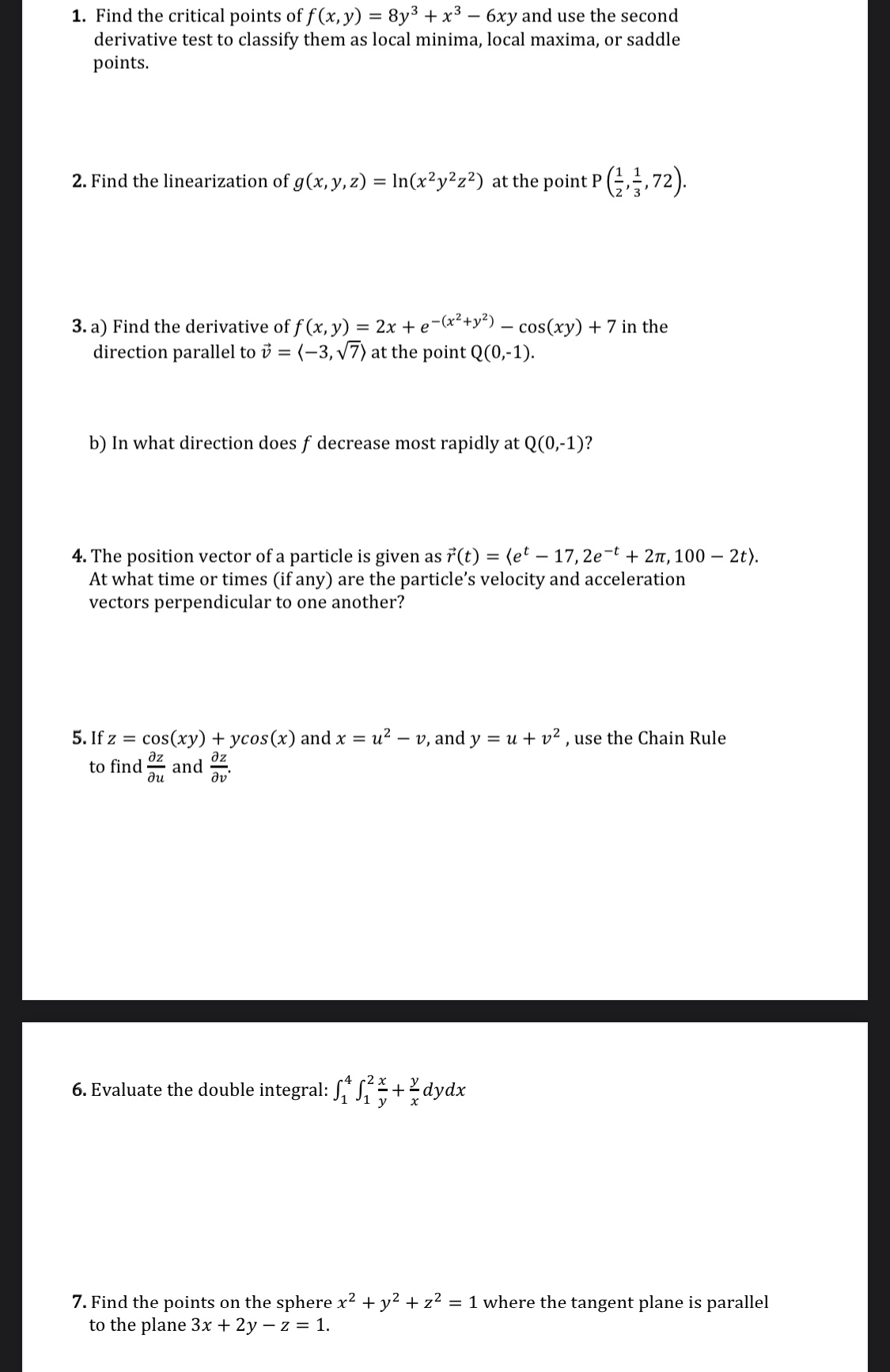 Answered 1 Find The Critical Points Of F X Y Bartleby