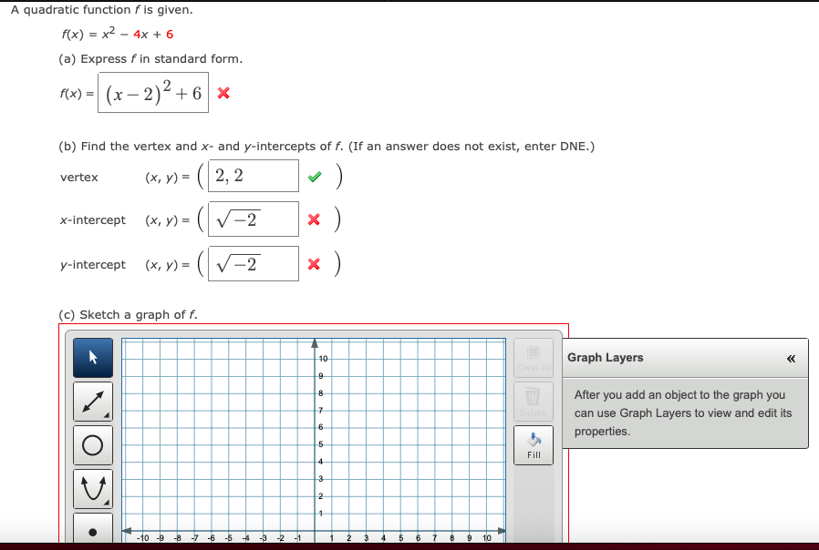 Answered A Quadratic Function F Is Given X Bartleby