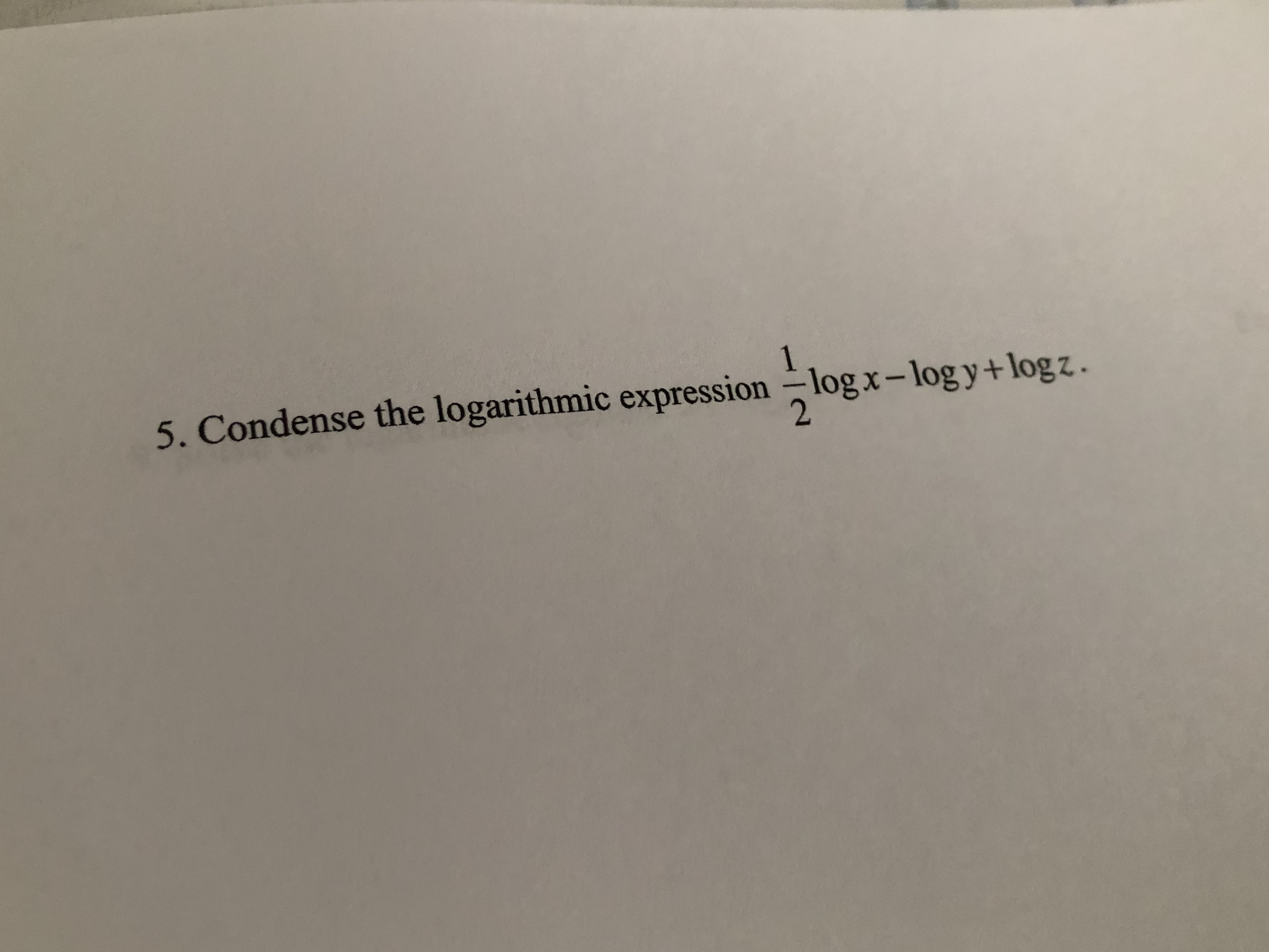 condense log expressions
